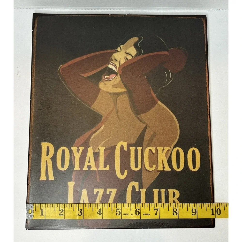 Royal Cuckoo Jazz Club Retro Vintage Re-pop Sign Man Cave‎ Garage Pub Decor